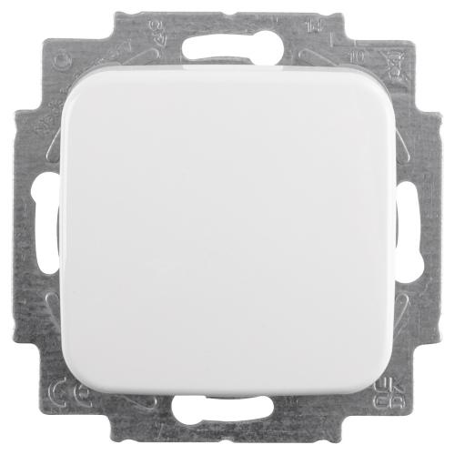 ABB Busch-Jaeger basisunit schakelaar inbouw kruis Ral 9010 polar wit serie Reflex basiselement duurzaam doosje product photo