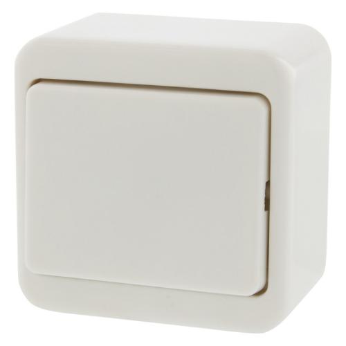 Hager Berker schakelaar opbouw wissel polarwit Opbouw AP Ral 9010 product photo