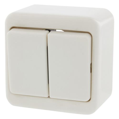 Hager Berker schakelaar opbouw serie polarwit Opbouw AP Ral 9010 product photo