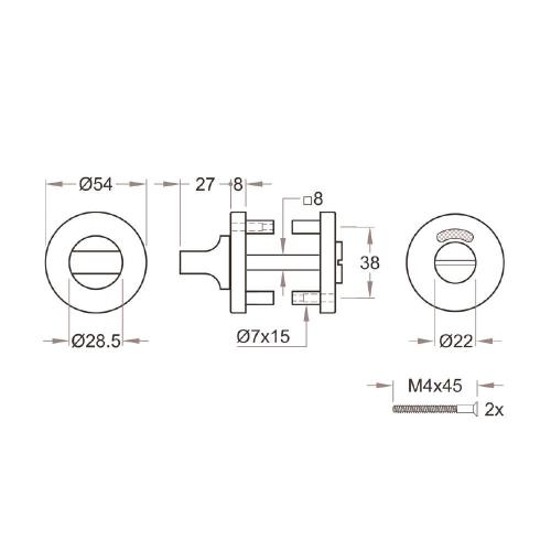 Noxxa vrij/bezet rozet - rond 54mm - RVS mat geborsteld zwart - deurdikte 38-42mm - DIN links/rechts product photo https://media.isero.nl/Isero-IseroNL-Site/images/L/2763670_5.jpg L