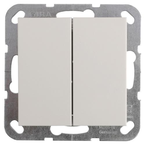 Gira basisunit schakelaar inbouw serie Ral 9010 polar wit serie SY55 basiselement in duurzaam doosje product photo