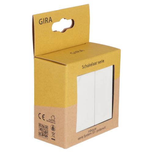 Gira basisunit schakelaar inbouw serie Ral 9010 polar wit serie SY55 basiselement in duurzaam doosje product photo https://media.isero.nl/Isero-IseroNL-Site/images/L/2763674_1.jpg L