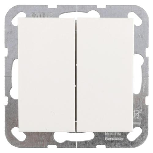 Gira basisunit schakelaar inbouw wissel/wissel Ral 9010 polar wit serie SY55 basiselement duurzaam doosje product photo