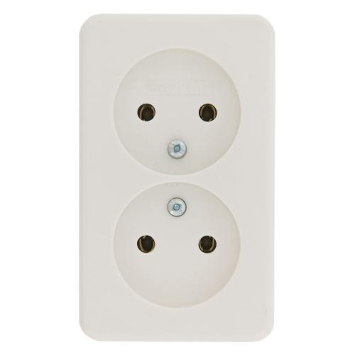 Hager Berker wandcontactdoos opbouw 2 voudig zonder ra polarwit Opbouw AP Ral 9010 product photo https://media.isero.nl/Isero-IseroNL-Site/images/L/2763679_1.jpg L