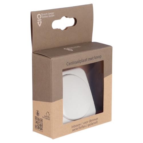 ABB Busch-Jaeger centraalplaat voor dimmer met enkele knop polar wit serie Reflex Si Ral 9010 in duurzaam doosje product photo https://media.isero.nl/Isero-IseroNL-Site/images/L/2763681_1.jpg L