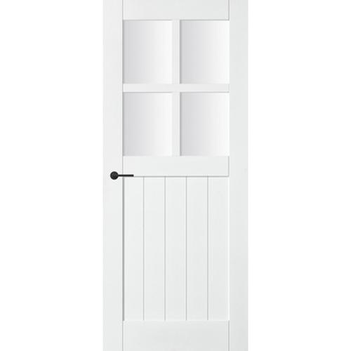 Skantrae deur SKS 2516 stomp 2315x780mm wit blank glas, gegrond product photo