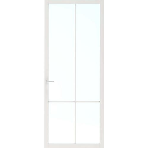 Skantrae deur SSL 14608 stomp 2115x930mm zuiver wit blank glas, gelakt product photo