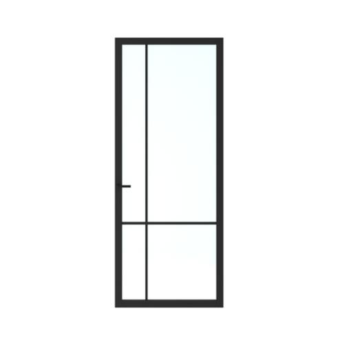 Skantrae deur SSL 14509 stomp 2315x880mm grafietzwart blank glas, gelakt product photo