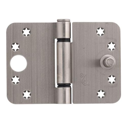 Noxxa glijlagerscharnier SKG3 - kunststof lagers - rvs geborsteld - 89x125x3mm - ronde hoek - platkop - gezet - 3 knoops product photo