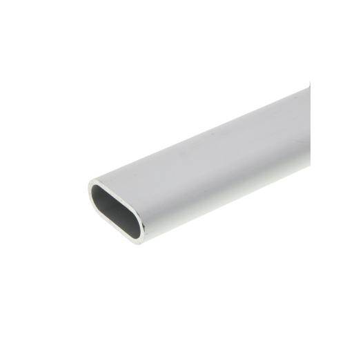 Garderobebuis ovaal 30x14x2.0mm aluminium F1 product photo