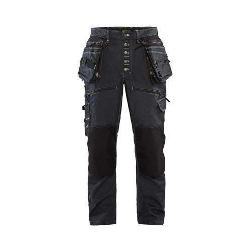 Werkbroek X1900 Baggy Denim Stretch 1999 marine/zwart maat C56 product photo