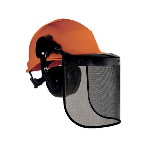 Delta Plus Essential veiligheidshelm schuifinstelling ongeventileerd 8-punts oranje Forestier 3 product photo