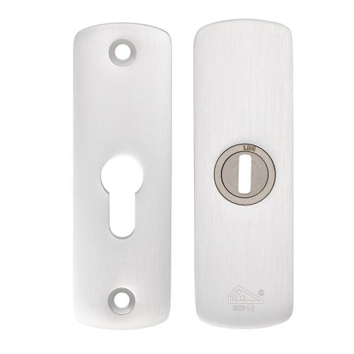 Noxxa SKG3 aluminium veiligheidscilinderrozet 125x40mm met kerntrekbeveiliging - curve - kleur F1 mat - deurdikte 38/60mm product photo