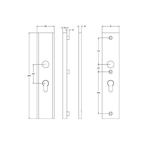 Noxxa veiligheidsschilden rechthoekig F1 - 250x50mm PC55 DD. 37-47mm - SKG*** product photo https://media.isero.nl/Isero-IseroNL-Site/images/L/286894_5.jpg L