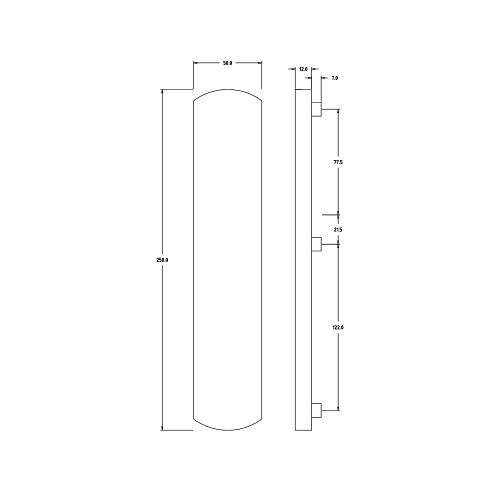 Noxxa veiligheidsbuitenschild curve F1 - 250x50mm - geheel blind - SKG*** product photo https://media.isero.nl/Isero-IseroNL-Site/images/L/286913_5.jpg L