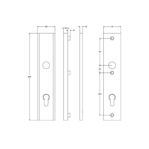 Noxxa veiligheidsschilden rechthoekig F1 - 250x50mm PC92 DD. 37-47mm - SKG*** product photo https://media.isero.nl/Isero-IseroNL-Site/images/L/286931_5.jpg L
