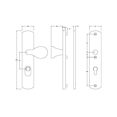 Noxxa veiligheidsgarnituur curve F1 - 250x50mm PC72 DD. 48-62mm - met kerntrekbeveiliging SKG*** product photo https://media.isero.nl/Isero-IseroNL-Site/images/L/286935_5.jpg L