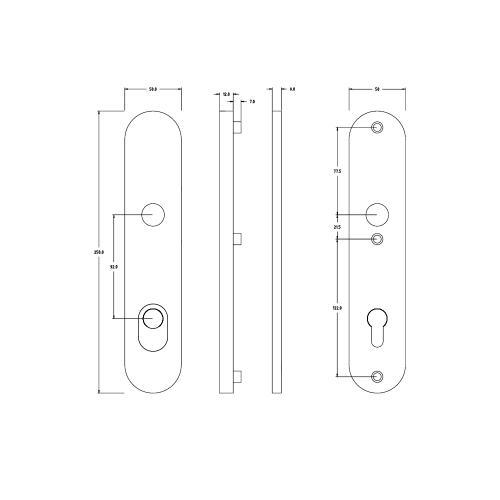 Noxxa veiligheidsschilden rond F1 - 250x50mm PC92 DD. 37-62mm - met kerntrekbeveiliging SKG*** product photo https://media.isero.nl/Isero-IseroNL-Site/images/L/286950_5.jpg L