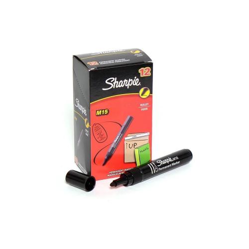 Viltstiften m15 rond zwart 1.8mm 12 stuks product photo