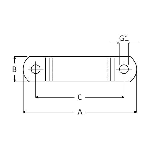Halve Kapbeugel 40x6 S235 blank staal (zwart) 76mm product photo https://media.isero.nl/Isero-IseroNL-Site/images/L/2873730_2.jpg L