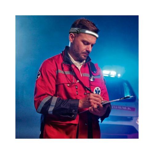 Hoofdlamp LED 1 bands 3 stand oplaadbaar Li-ion accu Cri>70 5+3w 7000K 350 Lumen m/Sensor IP44 IH524 product photo https://media.isero.nl/Isero-IseroNL-Site/images/L/2892464_1.jpg L