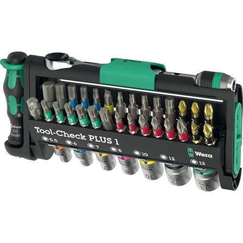 Wera bitset Tool-Check plus inclusief bithouder 1/4x87mm 39 delig Incl. doppen en ratel product photo