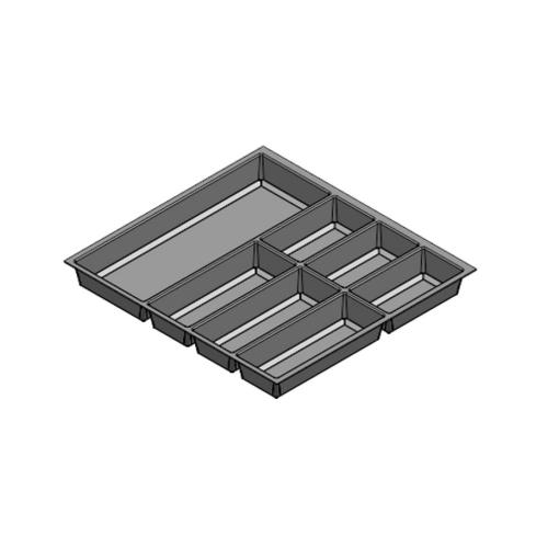 Bestekindeling antraciet diepte 60cm H-52mm/B-499mm/D-462mm product photo