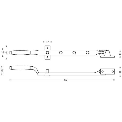 Raamuitzetter messing gelakt met stelpen product photo https://media.isero.nl/Isero-IseroNL-Site/images/L/303284_1.jpg L