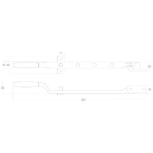 Raamuitzetter messing gelakt met stelpen product photo https://media.isero.nl/Isero-IseroNL-Site/images/L/303284_2.jpg L
