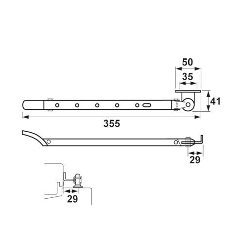 Raamuitzetter habilis grijs 30cm norm. hoek product photo https://media.isero.nl/Isero-IseroNL-Site/images/L/303323_1.jpg L