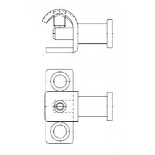 Greepblokkering vw voor primat bovenraamsluiting Hautau product photo