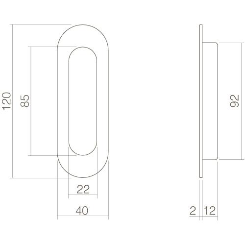 Schuifdeurkom zwart blind ovaal 120x40mm product photo https://media.isero.nl/Isero-IseroNL-Site/images/L/307620_2.jpg L