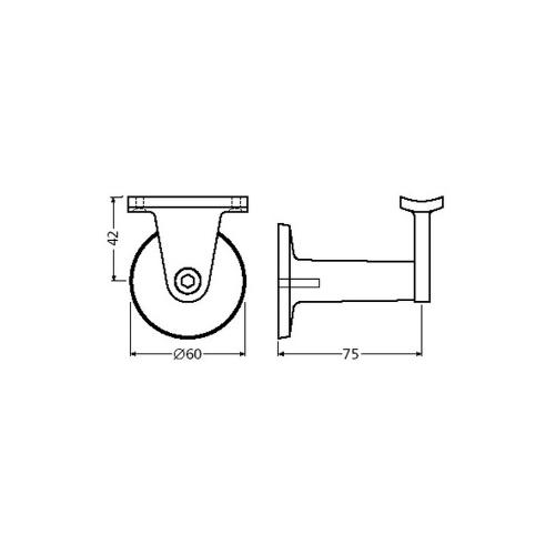 leuninghouder hol tapgat F1 aluminium 3515-01 product photo https://media.isero.nl/Isero-IseroNL-Site/images/L/308094_1.jpg L