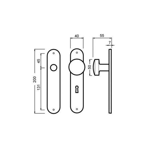 Schild ovaal 200mm geheel blind F1 product photo https://media.isero.nl/Isero-IseroNL-Site/images/L/308480_1.jpg L