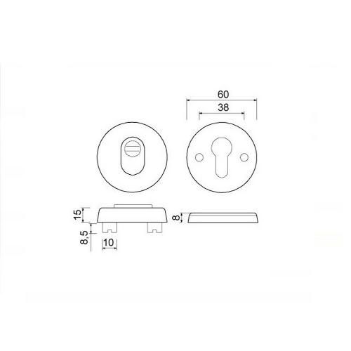 Veiligheid rozet rond PC F1 met kerntrekbeveiliging dd40 product photo https://media.isero.nl/Isero-IseroNL-Site/images/L/309832_1.jpg L