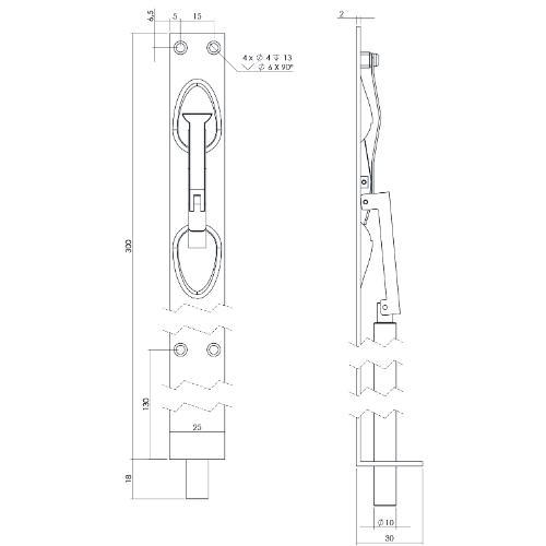 RVS kantschuiven 25x300mm product photo https://media.isero.nl/Isero-IseroNL-Site/images/L/310034_2.jpg L
