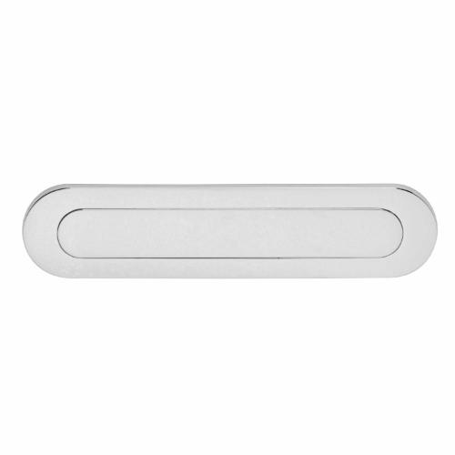 Briefplaat ovaal messing chroom 343x77.5mm product photo