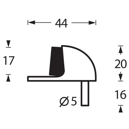 Deurstop bolrond chroom product photo https://media.isero.nl/Isero-IseroNL-Site/images/L/310209_1.jpg L