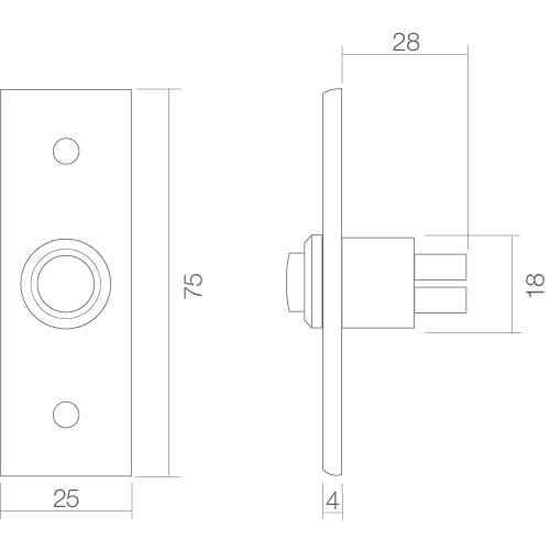 Beldrukker rechthoekig smal chroom product photo https://media.isero.nl/Isero-IseroNL-Site/images/L/310809_2.jpg L