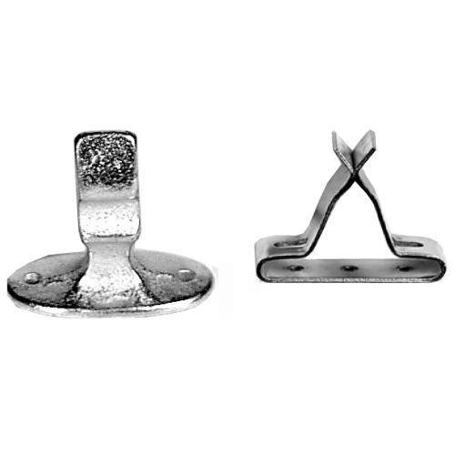 Deurvastzetter verzinkt met klemveer 48mm product photo