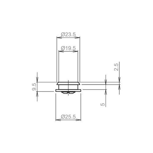 Afdekdop voor krukgat product photo