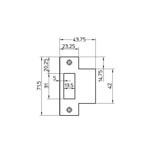 Nemef sluitplaat loop messing product photo