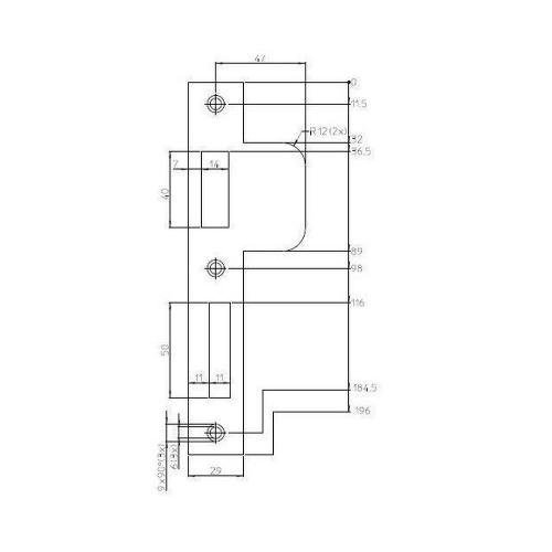 Nemef sluitplaat voor driepuntssluiting 3961 product photo