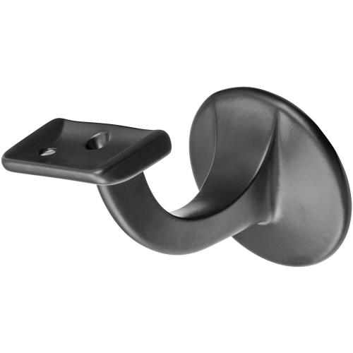 leuninghouder vlak tapgat zwart aluminium 3503-70 product photo