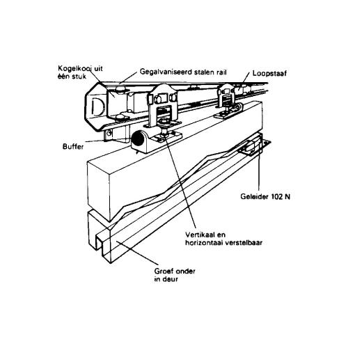 Schuifdeurbeslag marathon J2 product photo