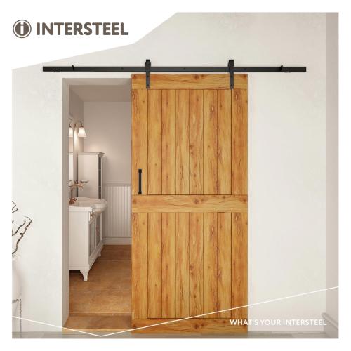 Schuifdeurbeslag met hangrollen 290mm mat zwart 2000mm 100kg product photo https://media.isero.nl/Isero-IseroNL-Site/images/L/314650_11.jpg L