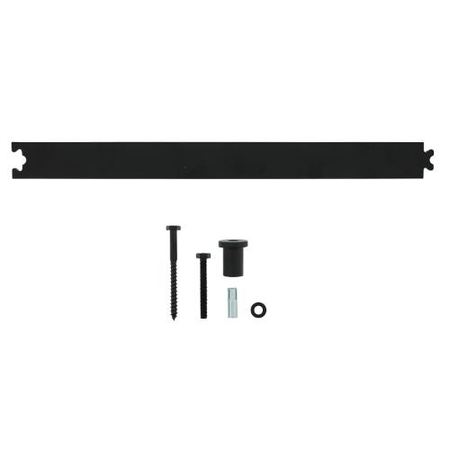 Tussenrail mat zwart tbv schuifdeursysteem 450mm met bev.set product photo