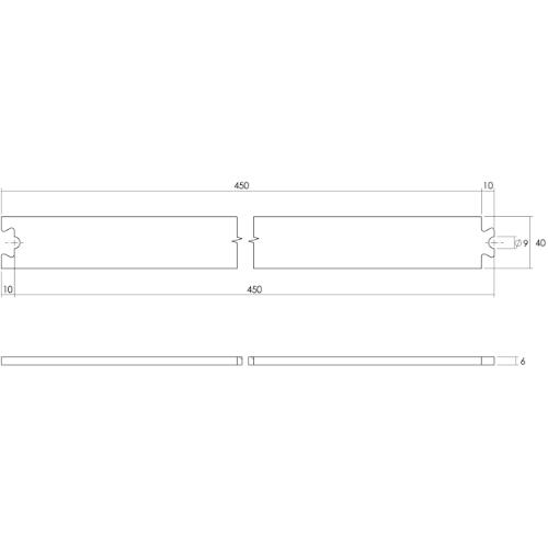 Tussenrail mat zwart tbv schuifdeursysteem 450mm met bev.set product photo https://media.isero.nl/Isero-IseroNL-Site/images/L/314658_2.jpg L