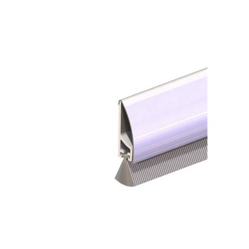 Dorpelstrip 100cm velours borstel afdichting INOX de Luxe nl product photo