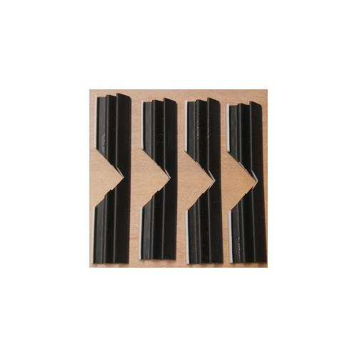 Kaderprofiel 3091 hoeken 4x10cm zwart t.b.v. sponning 15mm product photo